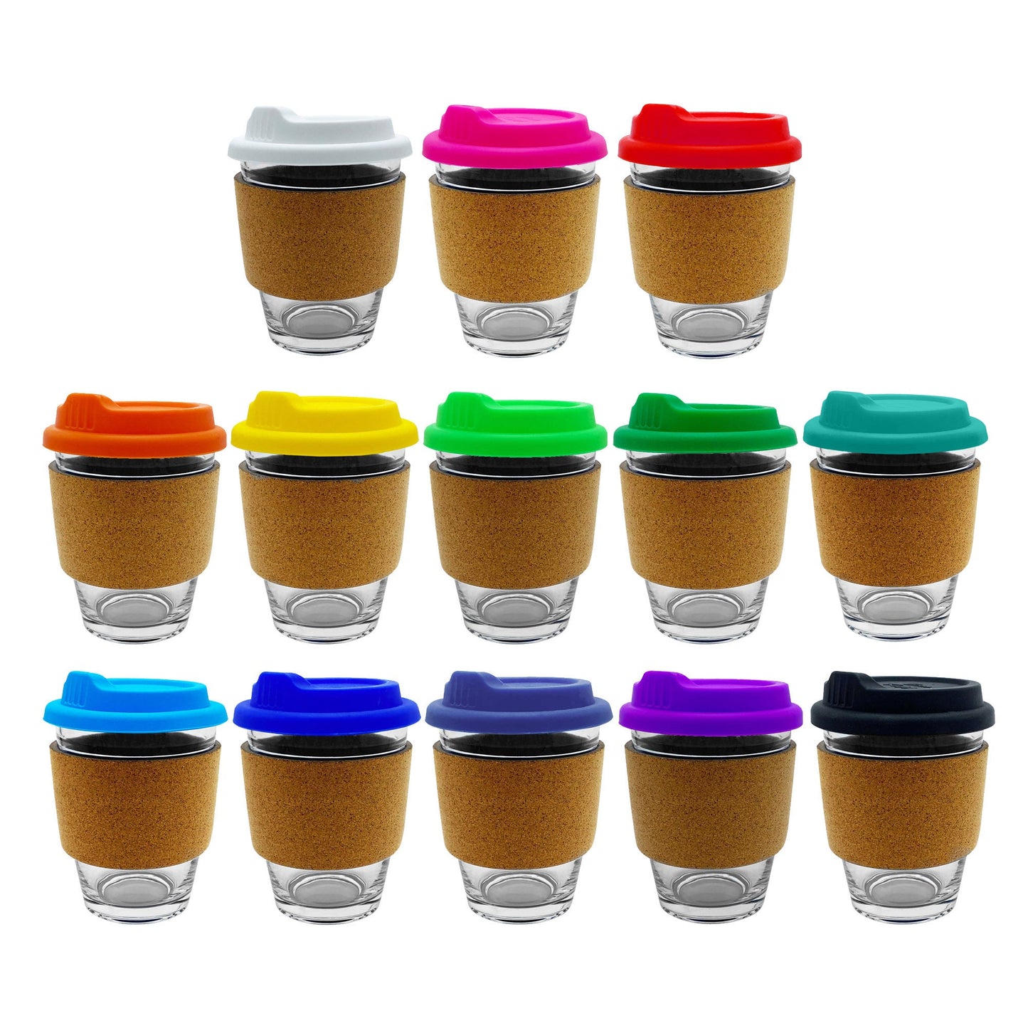 Carlo Glass Coffee Cup - Cork