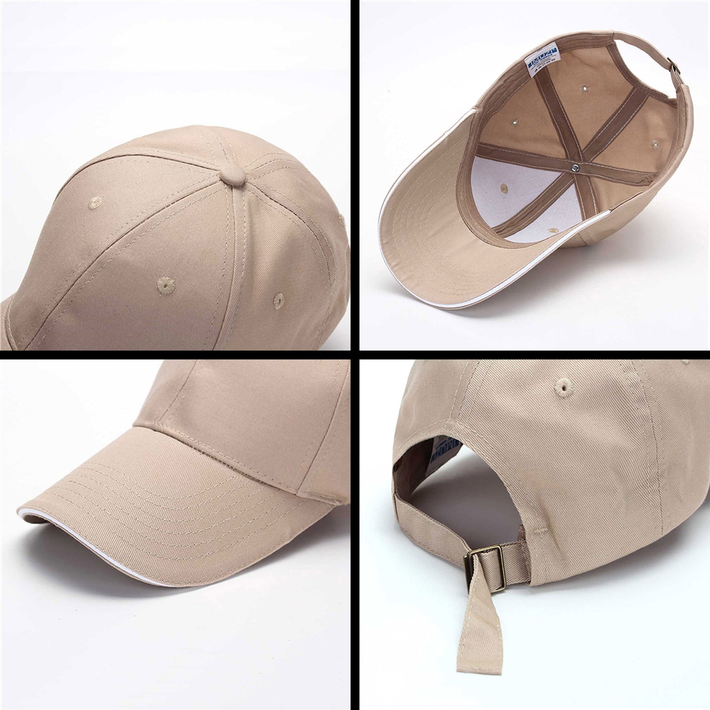 Const 6 Panel Cotton Sandwich Cap