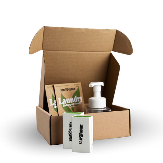 Paper Soap and Bottle Gift Set