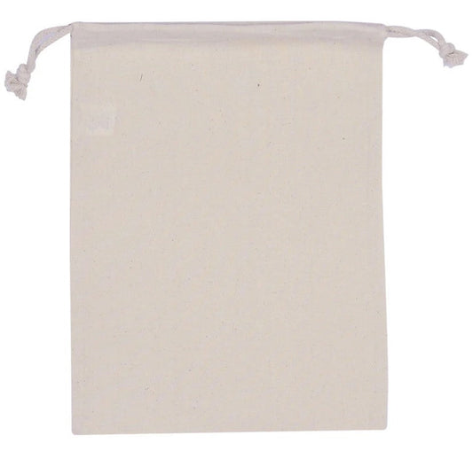 Cotton Drawstring Pouch - Medium