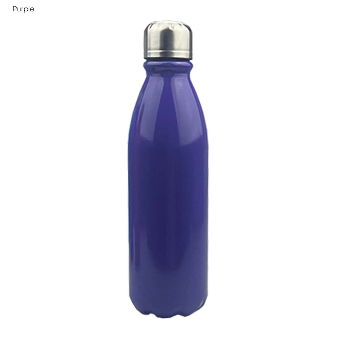 Komo Shiny Aluminium Drink Bottle Single Wall