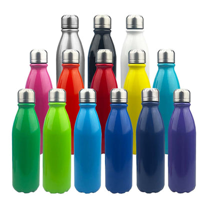 Komo Shiny Aluminium Drink Bottle Single Wall