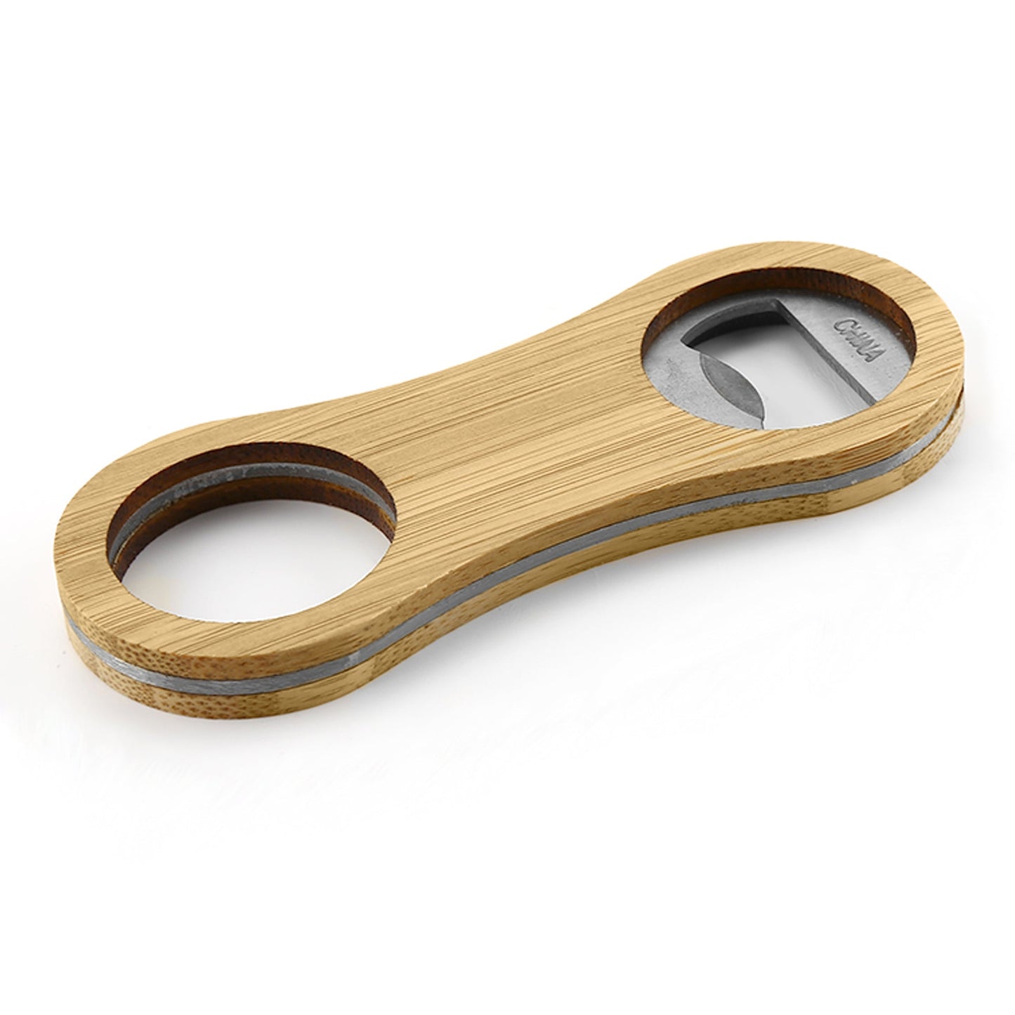 Intox Bamboo Bottle Opener Key Ring