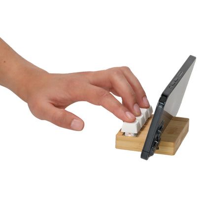 Bamboo Stand Keyboard Stress Reliever