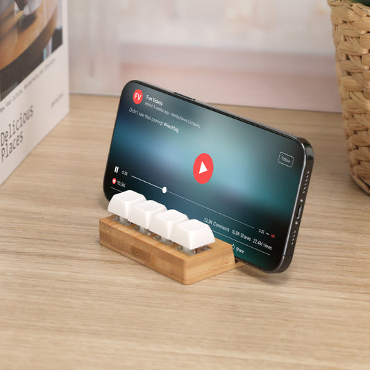 Bamboo Stand Keyboard Stress Reliever
