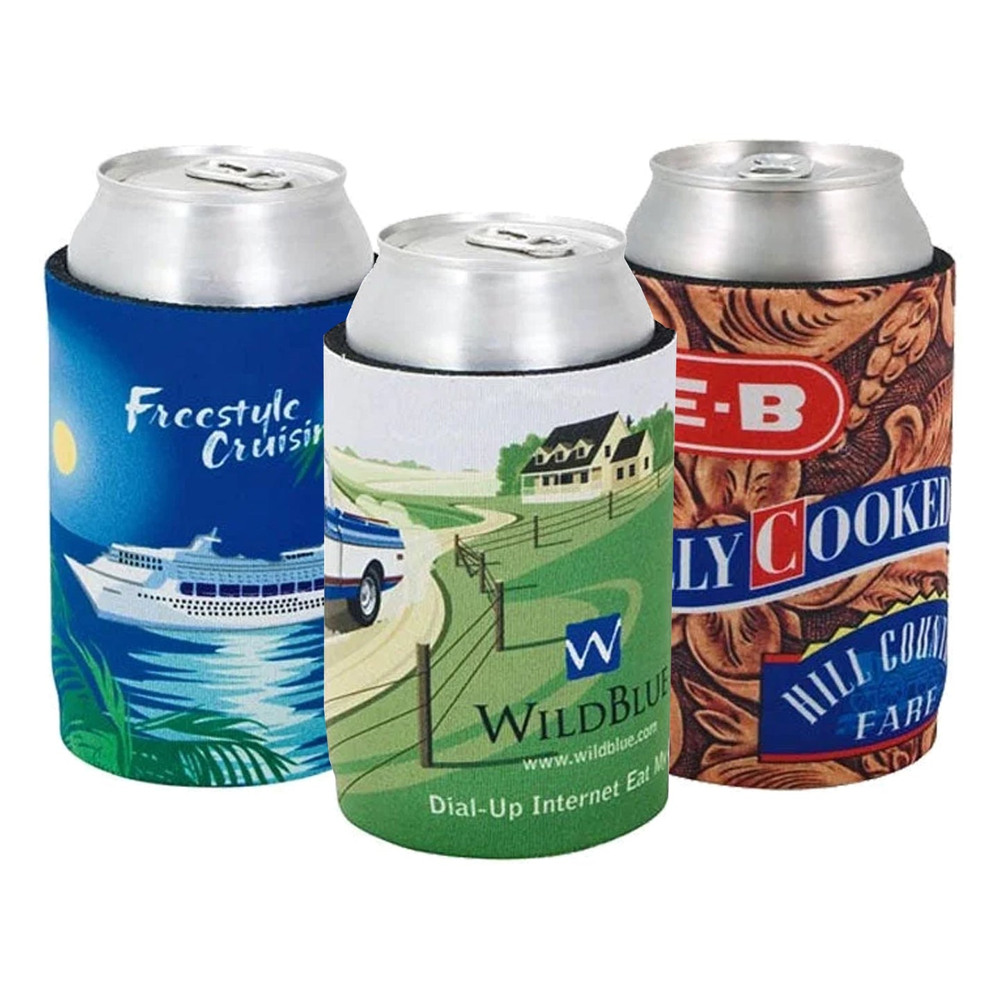 Classic Foam Stubby Cooler - Full Colour